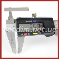 Магнит под потай 40x12x6mm-7/3.5mm х 2 отвер.