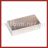 неодимовый магнит прямоугольник 50x25x12 мм, фото 1