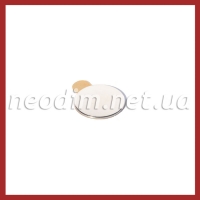 Магнит самоклейка Ø D10 mm х H1 mm (3м)