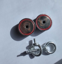 Поисковый двухсторонний магнит F=80*2  Premag с дефектом