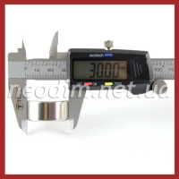 Магнит диск D 30-15 мм, фото 2