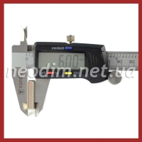 неодимовый магнит прямоугольник 25x10x6 мм, фото 4