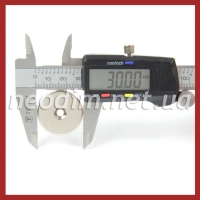 Магнит Ø D30 - 7,5/4,5 х H5 потай