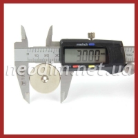 Магнит Ø D30 - 7/3 х H3 потай