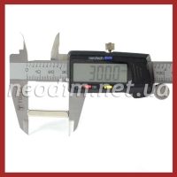 неодимовый магнит прямоугольник 30x8x5 мм, фото 2