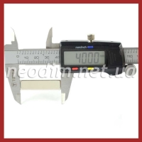 неодимовый магнит прямоугольник 40x10x4 мм, фото 2