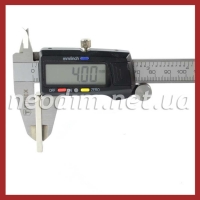 неодимовый магнит прямоугольник 40x10x4 мм, фото 4