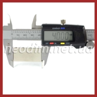 неодимовый магнит прямоугольник 40x20x2 мм, фото 2