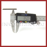 Магнит Ø 40x40x4 mm -7/3.5 mm x 4 потай