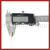 неодимовый магнит прямоугольник 38SH 40x6x2 мм, фото 4