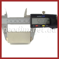 неодимовый магнит прямоугольник 50x25x15 мм, фото 2
