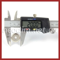 Магнит в метал. корпусе под потай A20, фото 3