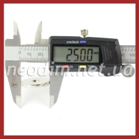 Магнит с зенковкой Ø D25 - 7,5/4,5 х H3 мм, фото 2